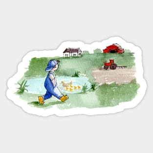 Adventures of living on the land. Sticker